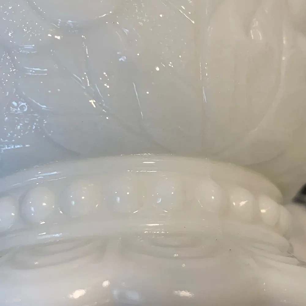 Elegant Milk Glass Vintage Vase